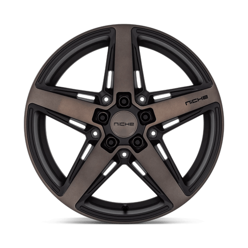 Niche 1PC M271 Teramo 18X8 5X100 +30MM Matte Black W Double Dark Tint