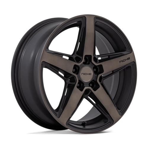 Niche 1PC M271 Teramo 18X8 5X120 +40MM Matte Black W Double Dark Tint