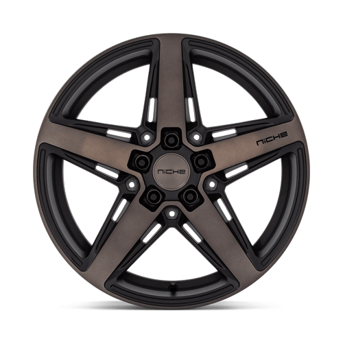 Niche 1PC M271 Teramo 18X8 5X120 +40MM Matte Black W Double Dark Tint
