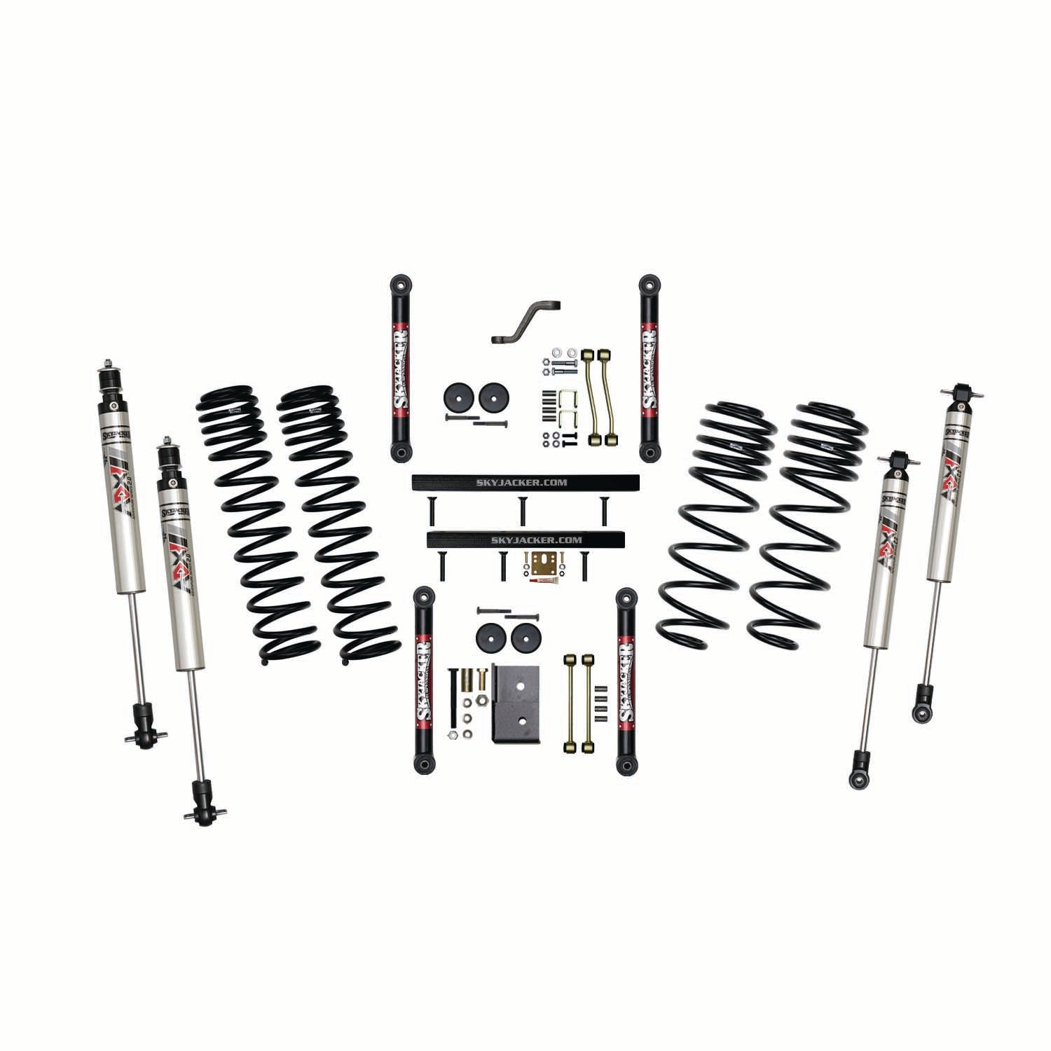 Skyjacker 03-06 Jeep Wrangler Tj 4 In. Susp. Lift Kit With ADX M2.0 Aluminum Monotube Shocks - TJ403BKXMLT