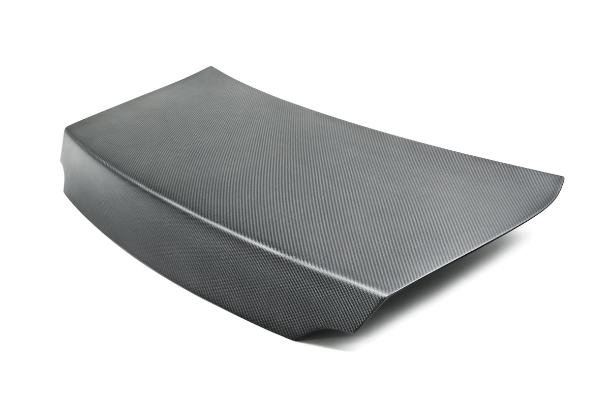 Seibon 09-12 Nissan GTR R35 OEM Dry Carbon Fiber Trunk/Hatch (NO Spoiler Holes) - TL0910NSGTR-OE-DRY