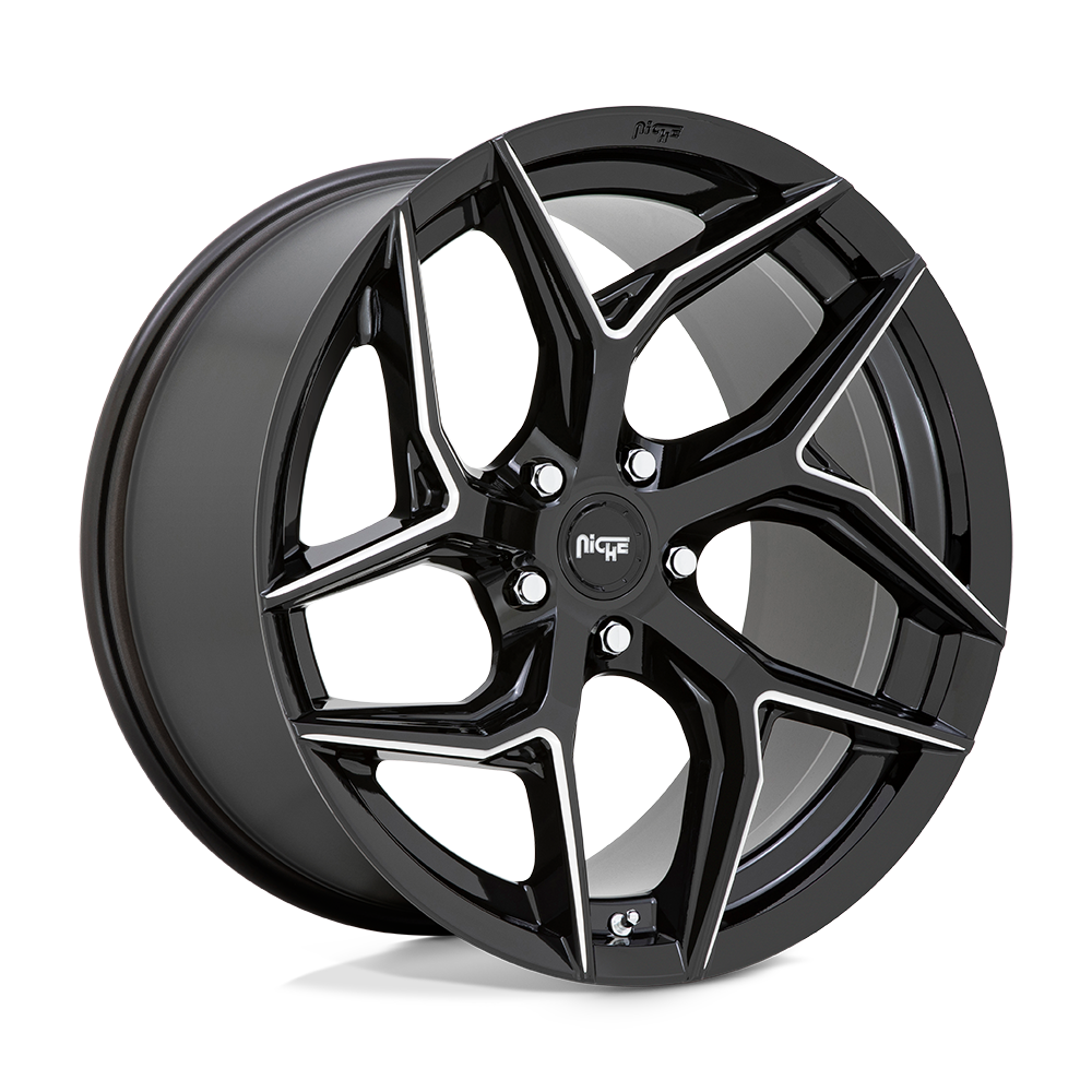 Niche 1PC M266 Torsion 20X9 5X112 +27MM Gloss Black Milled