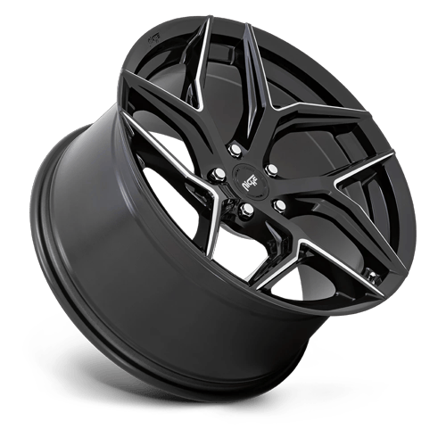 Niche 1PC M266 Torsion 20X10.5 5X112 +27MM Gloss Black Milled