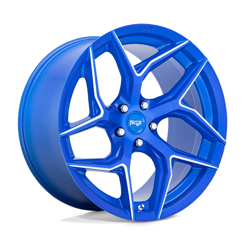 Niche 1PC M268 Torsion 20X10.5 5X114.3 +40MM Anodized Blue Milled