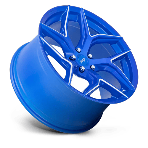 Niche 1PC M268 Torsion 20X10.5 5X114.3 +40MM Anodized Blue Milled