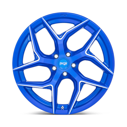 Niche 1PC M268 Torsion 20X10.5 5X120 +35MM Anodized Blue Milled