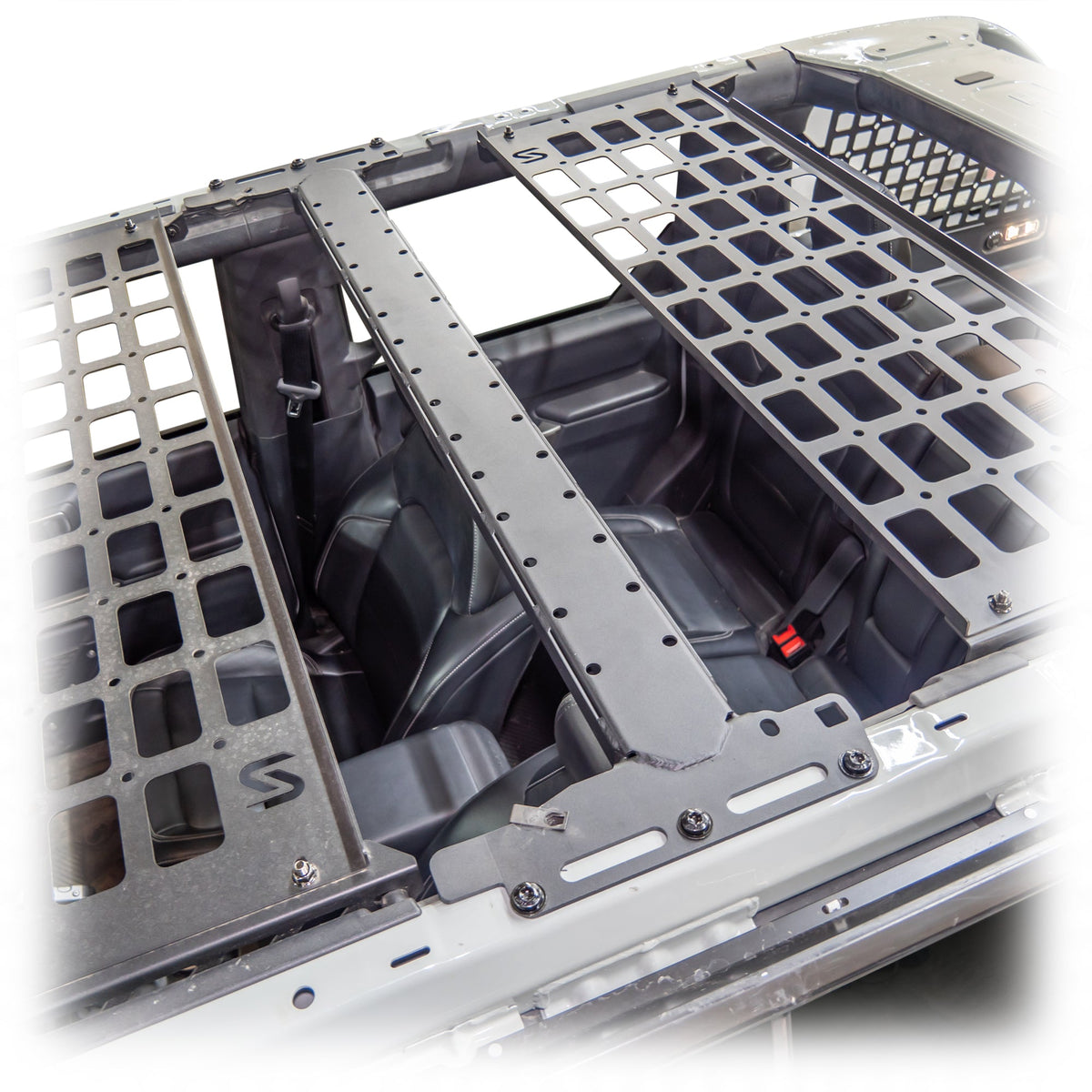Turn Offroad 2021+ Ford Bronco Cage Brace Molle Pattern - IA6-M4 for 2021-2026 Ford Bronco - detail view