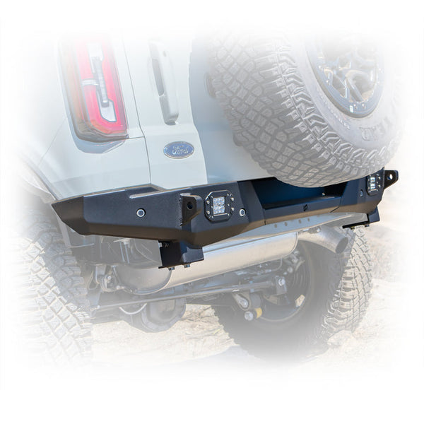 Turn Offroad 2021+ Ford Bronco Rear Bumper - RB1-M1 for 2021-2026 Ford Bronco - front view
