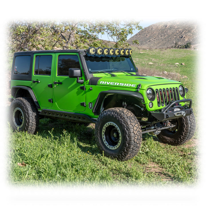 Turn Offroad 2007+ Jeep JK/JL/JT Front Bumper (Frame Cut) - JPFB-05 for 2018-2024 Jeep Wrangler - close-up