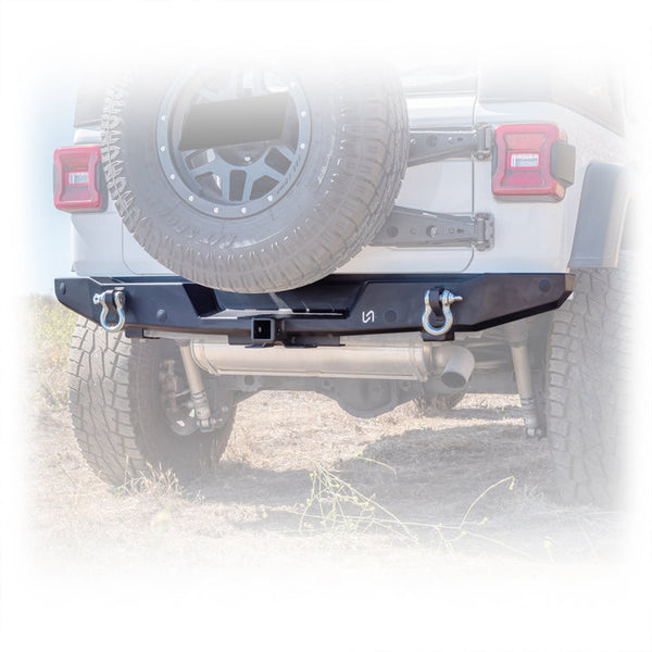 Turn Offroad 2018+ Jeep JL Rear Bumper - JLRB-01 for 2018-2024 Jeep Wrangler - front view