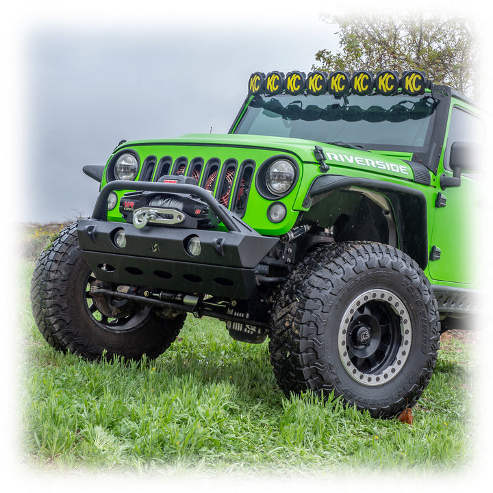 Turn Offroad 2007+ Jeep JK/JL/JT Front Bumper W/Skid Plate - JPFB-02 for 2018-2024 Jeep Wrangler - alternate view
