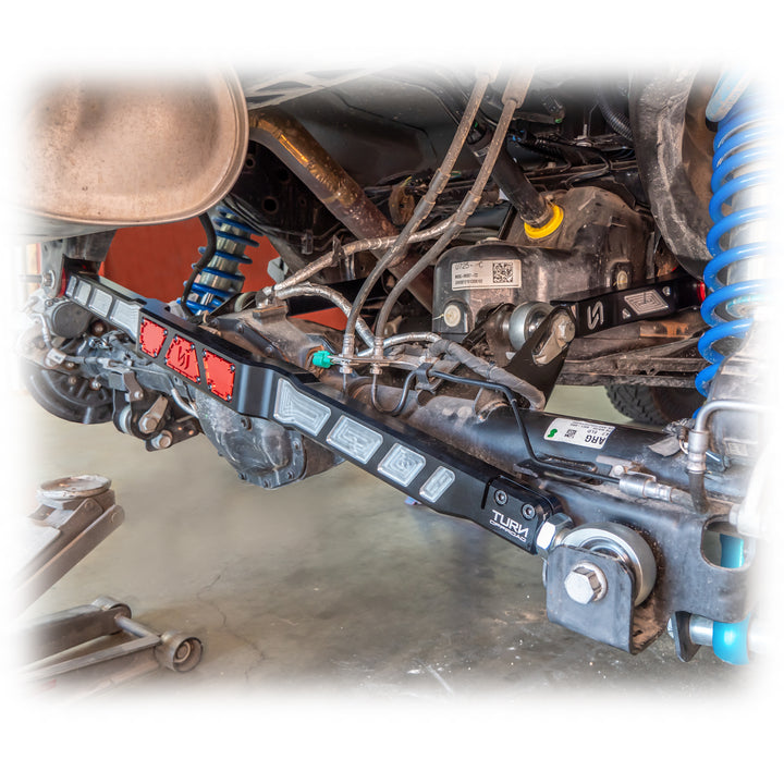 Turn Offroad 2021+ Ford Bronco Billet Rear Track Bar - SUTB-M1 for 2021-2026 Ford Bronco - installed view