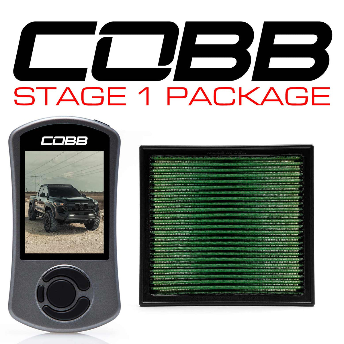 Cobb 24-25 Toyota Tacoma AT/MT Stage 1 Power Package - TOY0010010