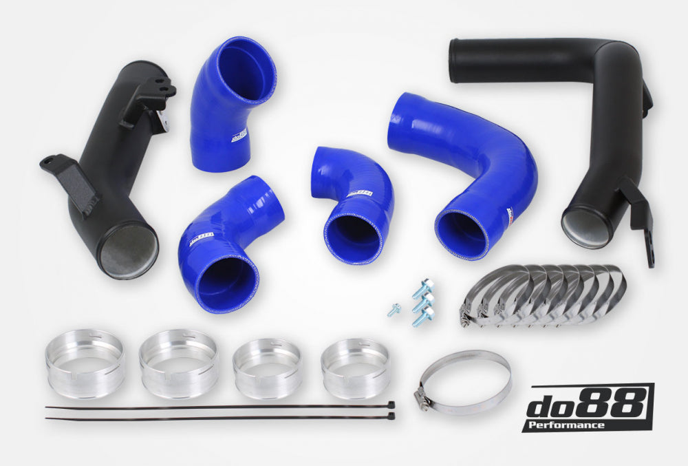 do88 - Volvo S60 V60 XC60 V90 S90 XC90 SPA Pressure pipes, T8 Petrol, do88 IC, Blue hoses - TR-260-D-OEM-S