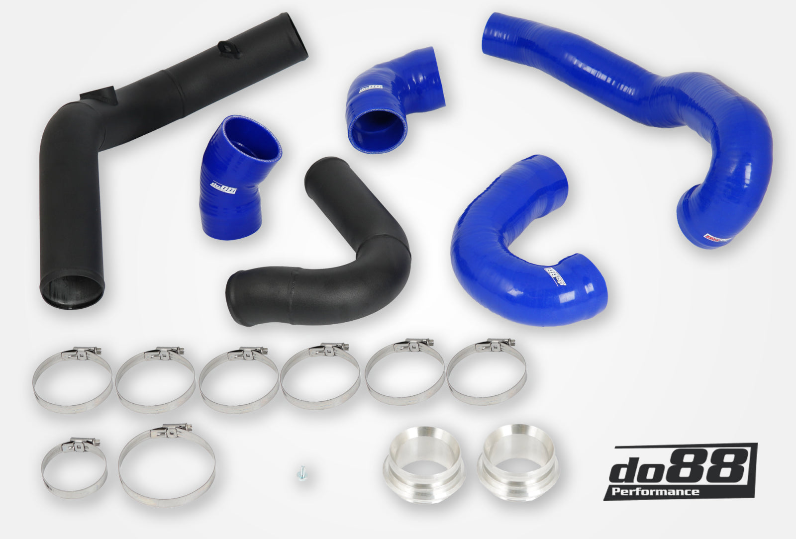do88 - SAAB 9-5 2.8t V6 2010-2011 Pressure pipes with Black hoses - TR-330-B