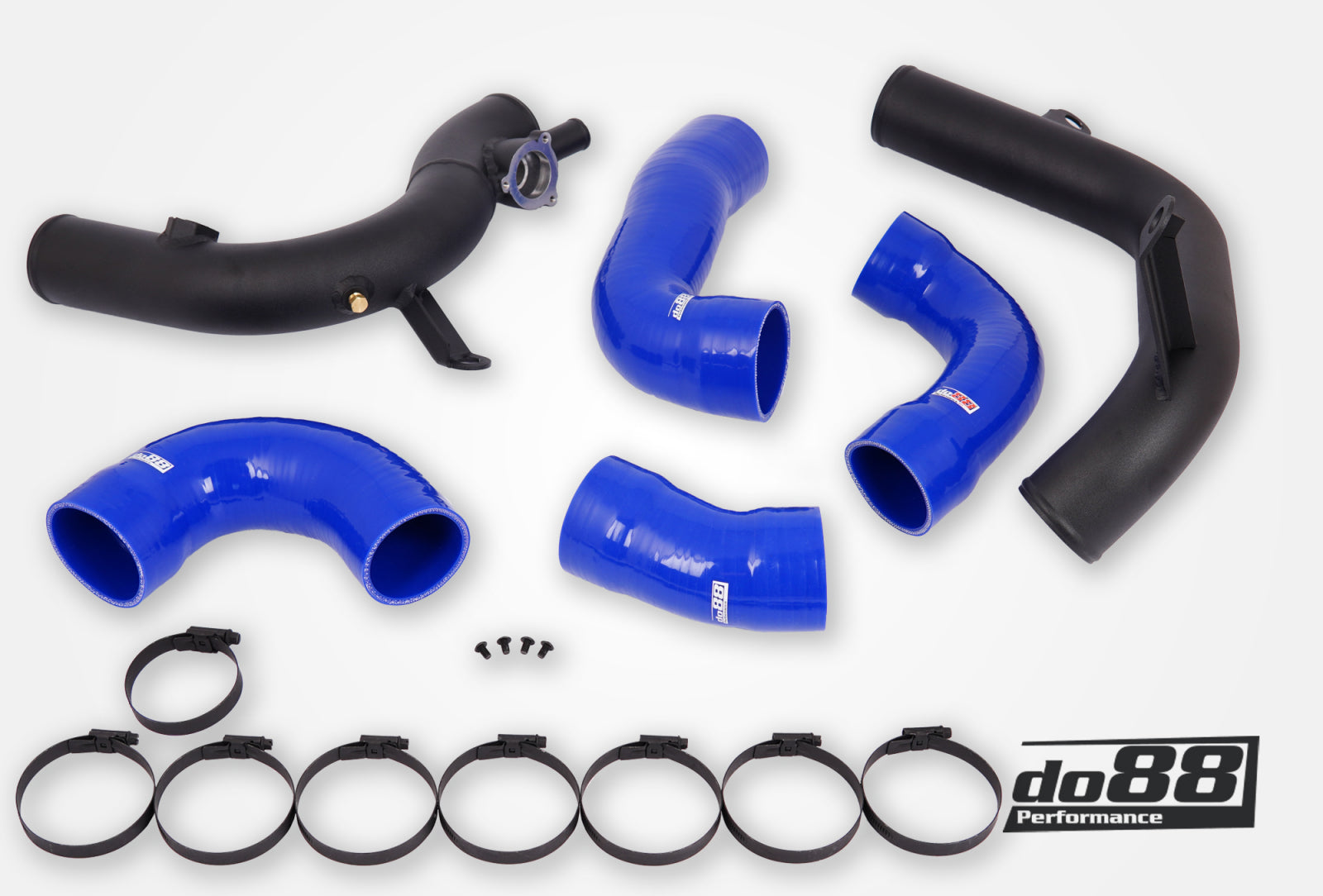 do88 - VAG 2.0 TSI EA888 Gen4 (245hp) do88 IC Pressure pipes, Red hoses - TR-340-DO88-2-S