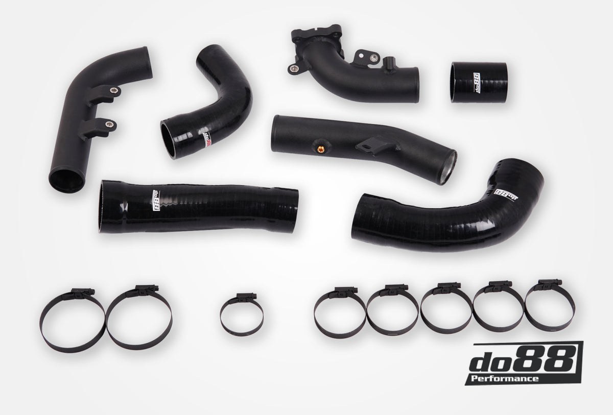 do88 - Toyota Yaris GR Pressure pipes for do88 IC, Black hoses - TR-350-S-DO88