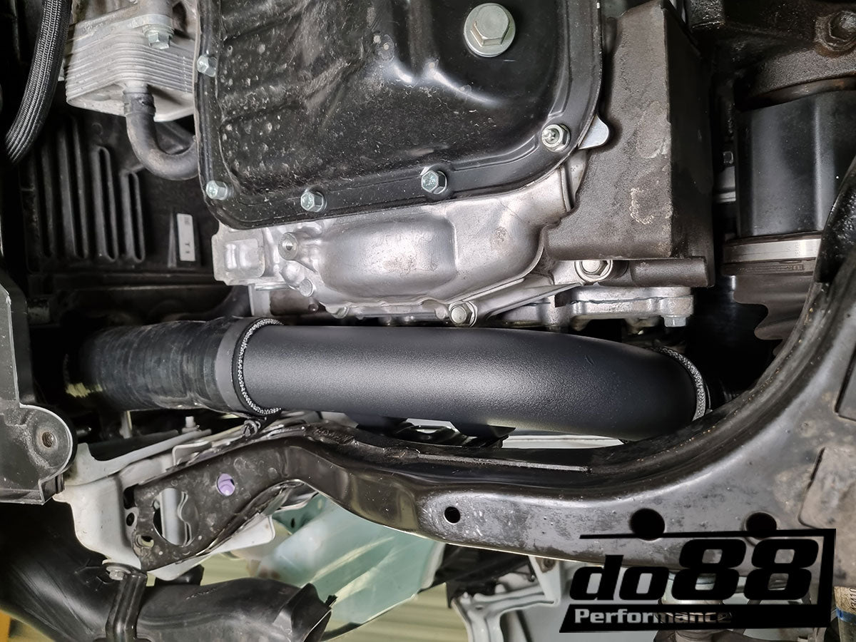 do88 - Toyota Yaris GR Pressure pipes for do88 IC, Black hoses - TR-350-S-DO88