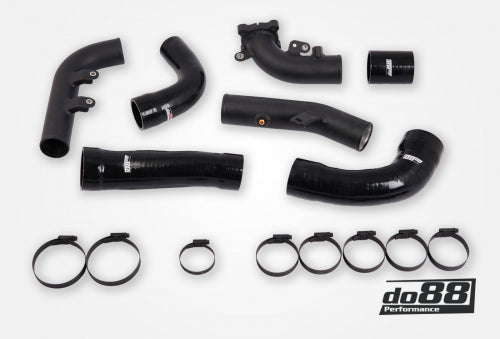 do88 - Toyota Yaris GR Pressure pipes for do88 IC, Black hoses - TR-350-S-DO88