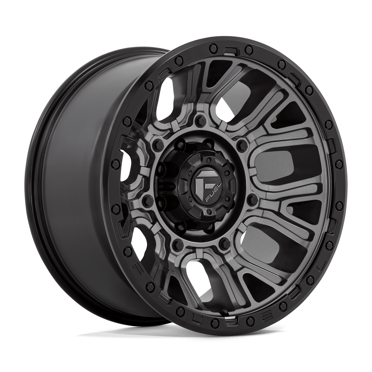 Fuel Off-Road D825 20X10 Matte Gunmetal W/ Black Ring 8x170 -18mm