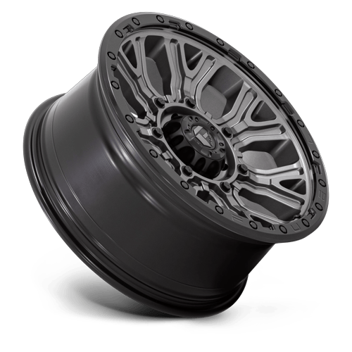 Fuel Off-Road D825 20X9 Matte Gunmetal W/ Black Ring 6x139.7 +1mm