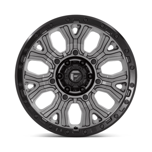 Fuel Off-Road D825 20X9 Matte Gunmetal W/ Black Ring 6x139.7 +1mm