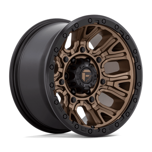 Fuel Off-Road Aluminum Wheels 20X10 Traction D826 Matte Bronze W/ Black Ring