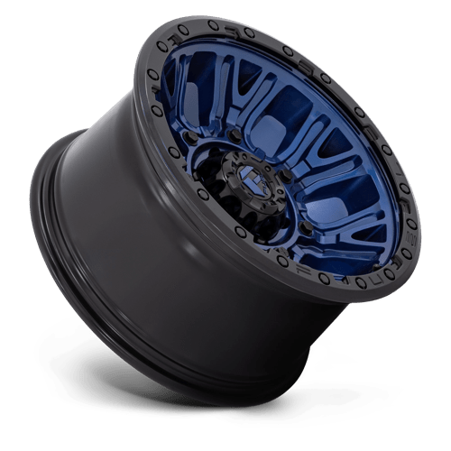 Fuel Off-Road Aluminum Wheels 20X9 Traction D827 Dark Blue W/ Black Ring
