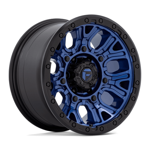 Fuel Off-Road Aluminum Wheels 17X9 Traction D827 Dark Blue W/ Black Ring