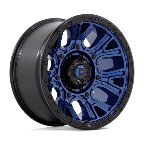 Fuel Off-Road Aluminum Wheels 20X10 Traction D827 Dark Blue W/ Black Ring
