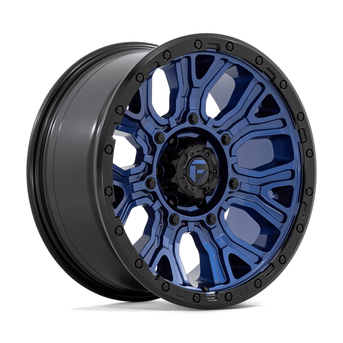 Fuel Off-Road D827 20X9 Dark Blue W/ Black Ring 6x135 +1mm