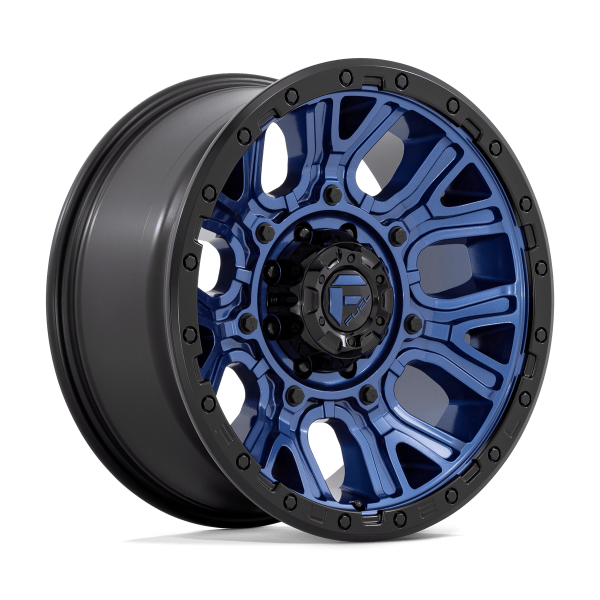 Fuel Off-Road D827 20X9 Dark Blue W/ Black Ring 8x170 +1mm