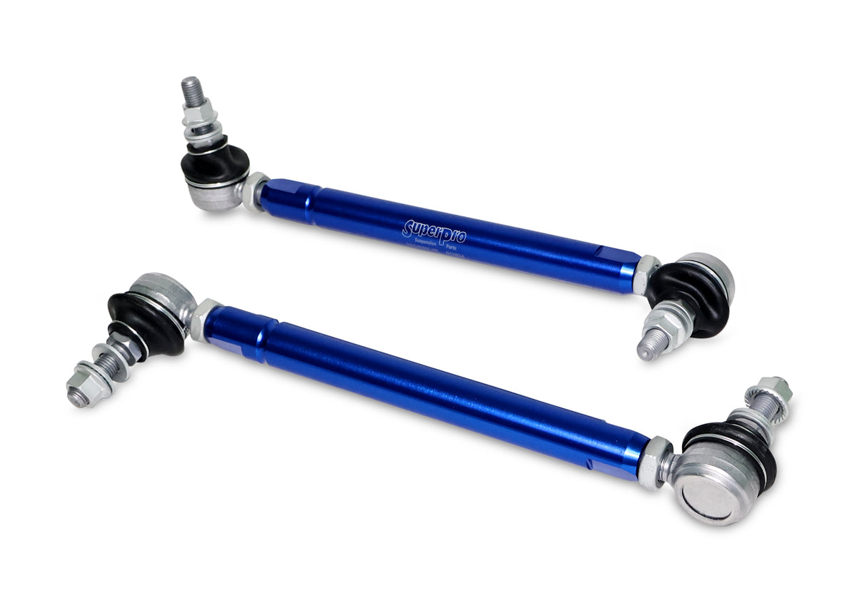 SuperPro - Front Sway Bar Link Kit - Heavy Duty Adjustable (254mm-305mm Length, 10mm Studs) - TRC10200