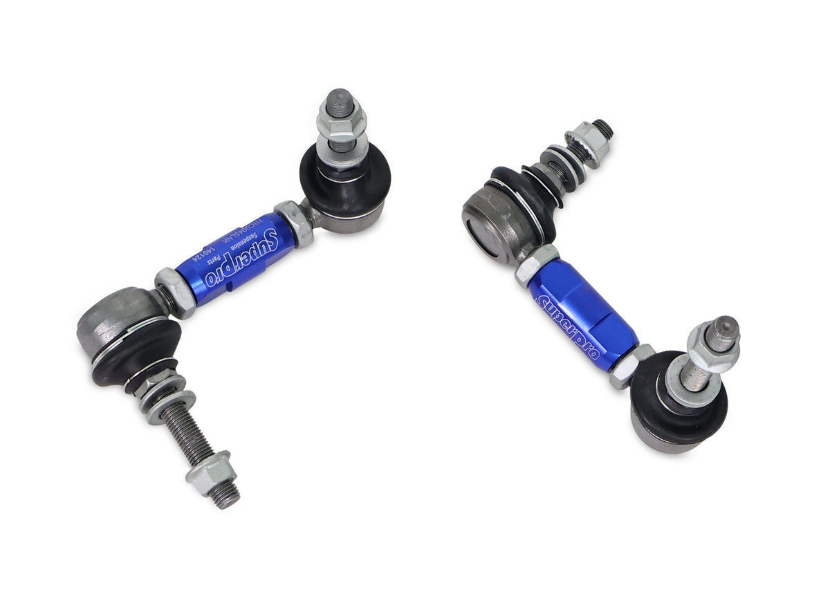 SuperPro - Heavy Duty Adjustable Sway Bar Link Kit (100mm-120mm Length, 10mm Studs - one standard, one extended)) - TRC1045L