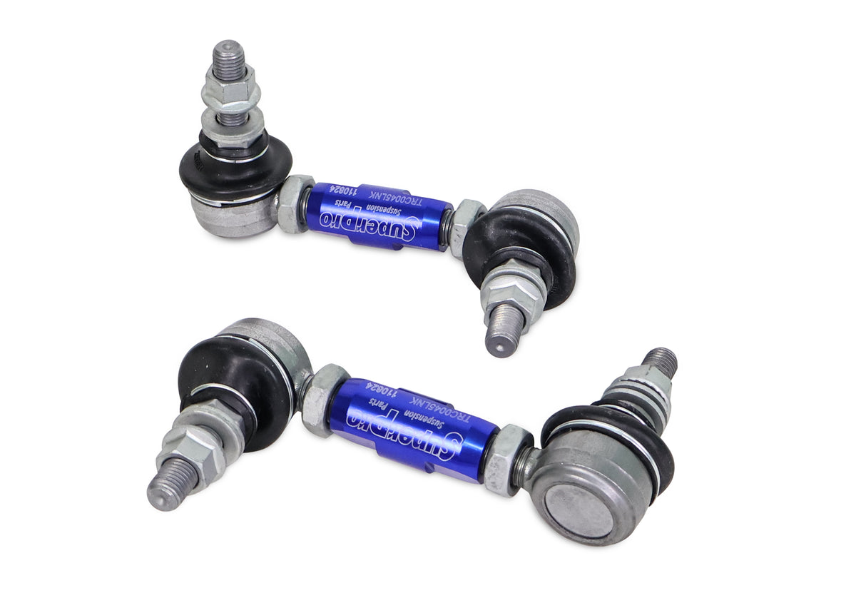 SuperPro - Heavy Duty Adjustable Sway Bar Link Kit (100mm-120mm Length, 10mm Studs) - TRC1045
