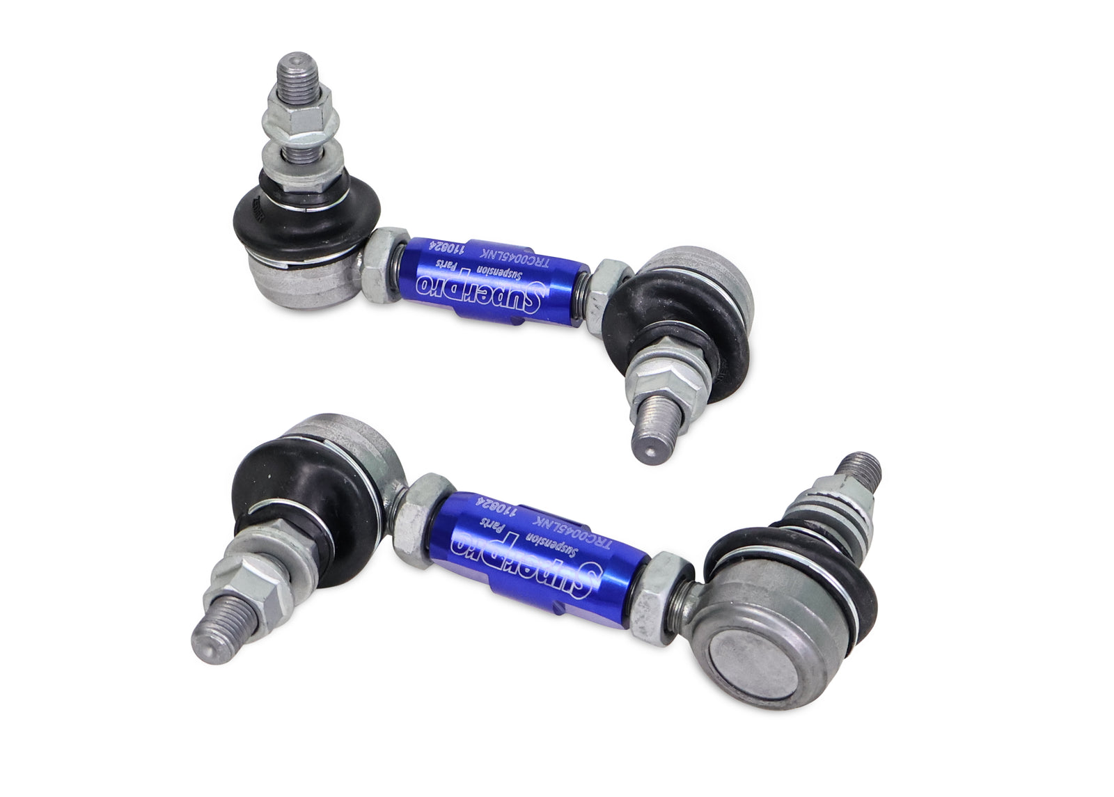 SuperPro - Heavy Duty Adjustable Sway Bar Link Kit (100mm-120mm Length, 10mm Studs) - TRC1045