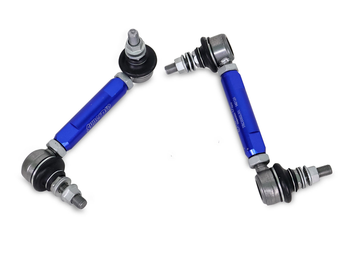 SuperPro - Rear Sway Bar Link Kit - Heavy Duty Adjustable (140mm-185mm Length, 10mm Studs) - TRC1085