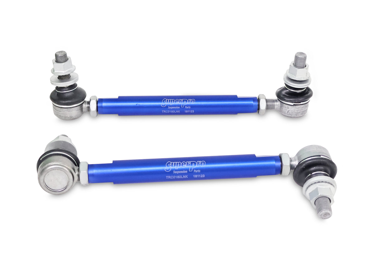 SuperPro - Front Sway Bar Link Kit - Heavy Duty Adjustable (210mm-260mm Length, 12mm Studs) - TRC12160
