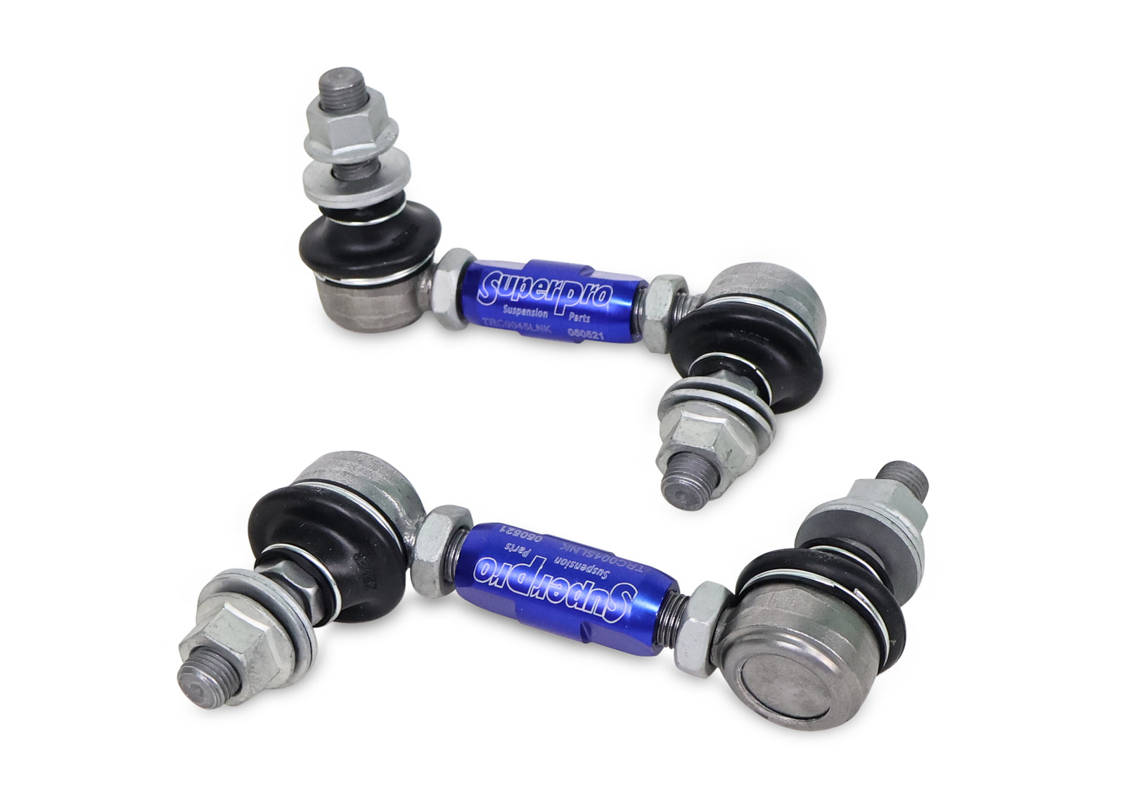 SuperPro - Rear Sway Bar Link Kit - Heavy Duty Adjustable (100mm-120mm Length, 12mm Studs) - TRC1245