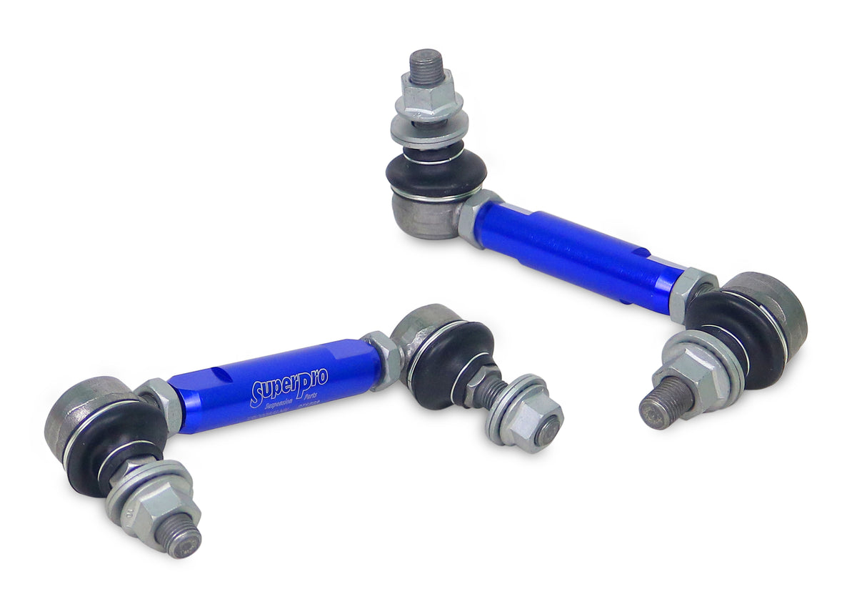 SuperPro - Front Sway Bar Link Kit - Heavy Duty Adjustable (140mm-185mm Length, 12mm Studs) - TRC1285