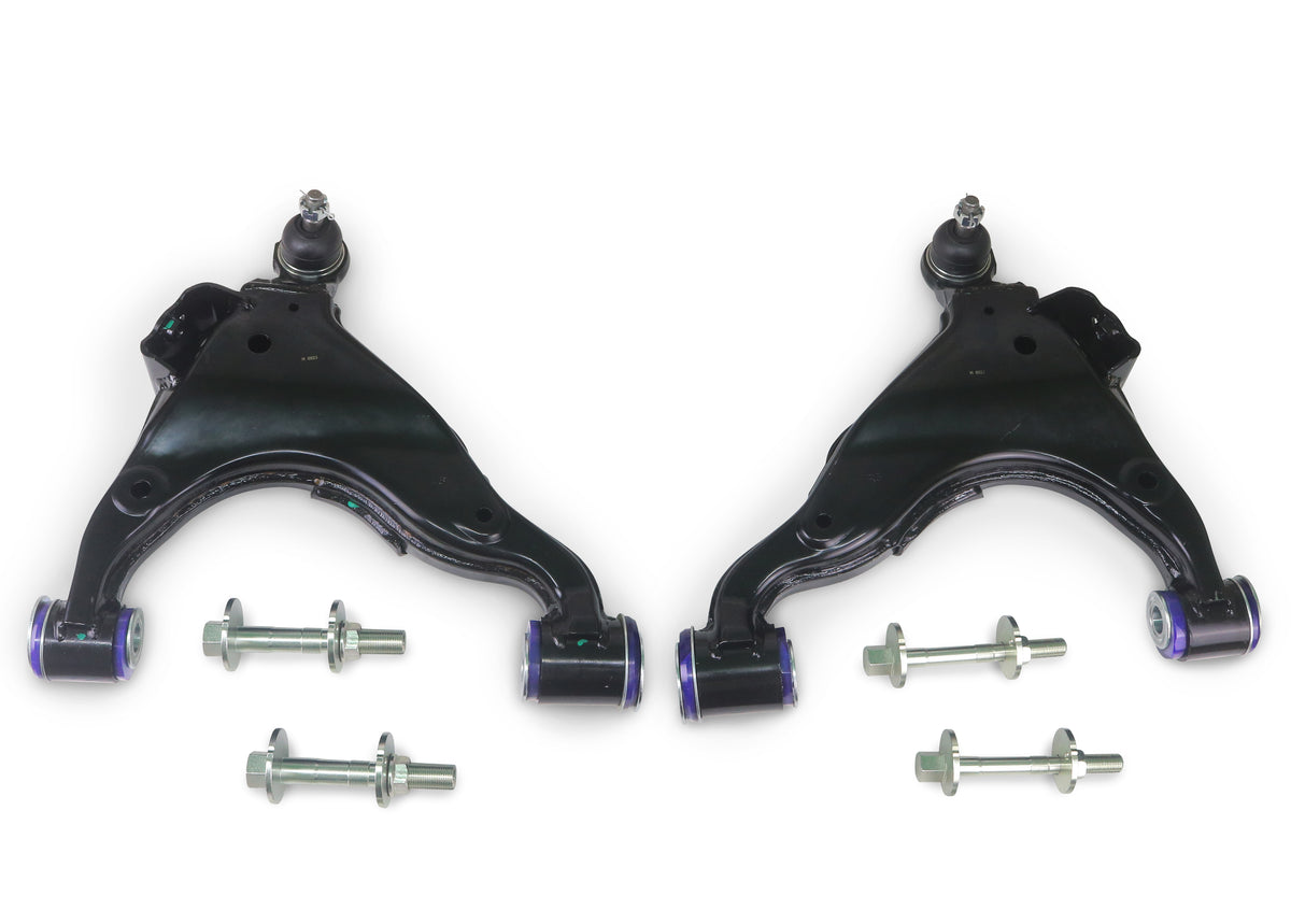 SuperPro - KDSS Front Lower Control Arm Set - Camber & Caster Adjustable (Double Offset) - TRC494