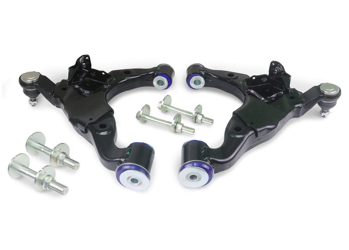 SuperPro - KDSS Front Lower Control Arm Set - Camber & Caster Adjustable (Double Offset) - TRC494