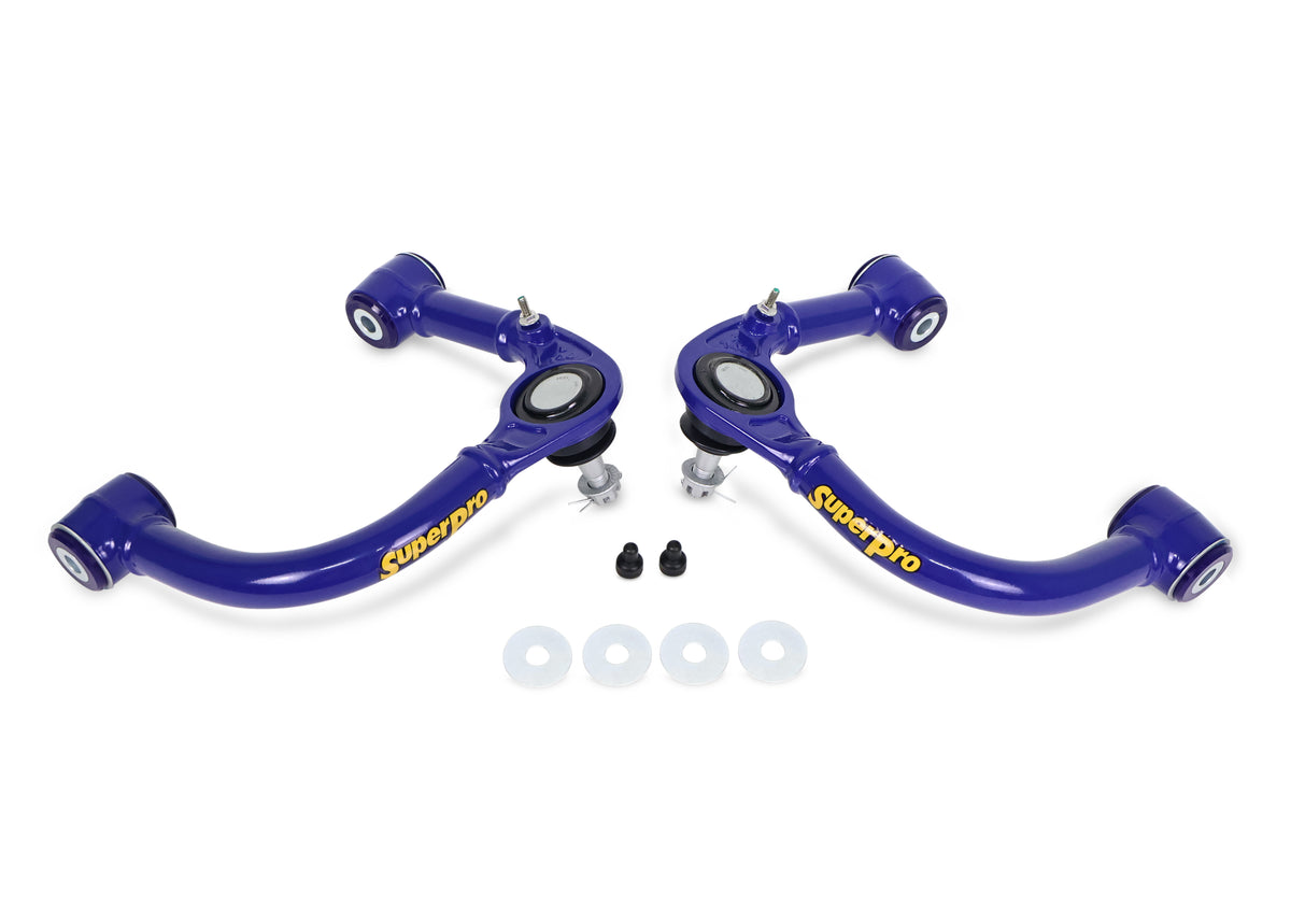 SuperPro - Geometry Correction Front Upper Control Arm Set - Fixed Offset, Lifted Trucks - TRC6471