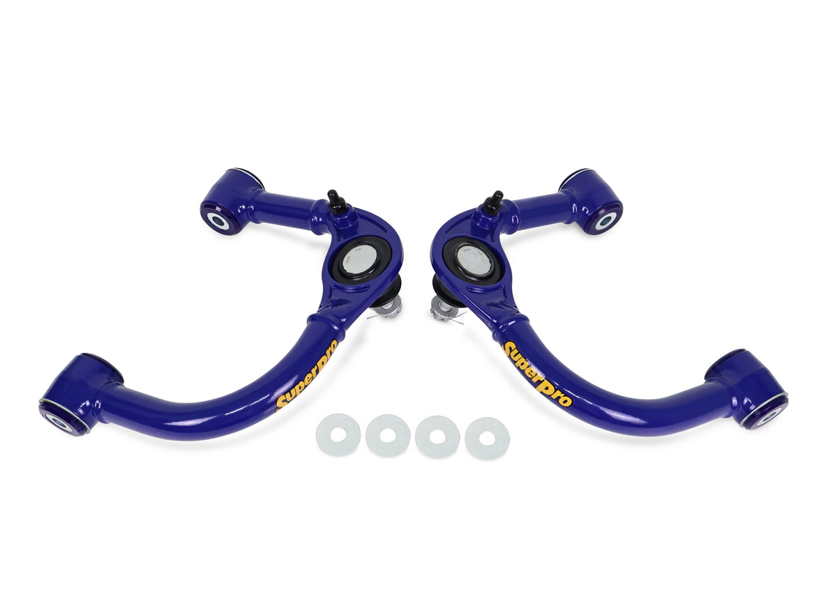 SuperPro - Geometry Correction Front Upper Control Arm Set - Fixed Offset, Lifted Trucks - TRC6480