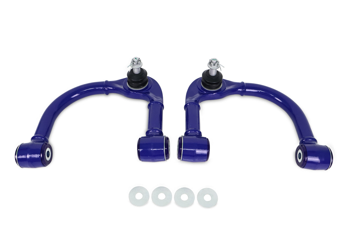 SuperPro - Geometry Correction Front Upper Control Arm Set - Fixed Offset, Lifted Trucks - TRC6480