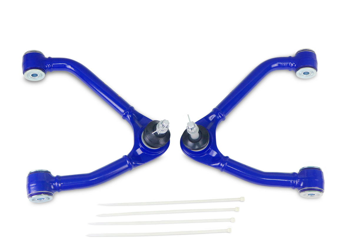 SuperPro - Geometry Correction Front Upper Control Arm Set - Fixed Offset, Lifted Trucks w/ OE Steel UCA - TRC6651