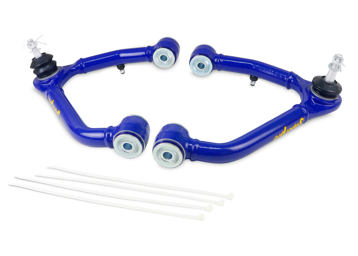 SuperPro - Geometry Correction Front Upper Control Arm Set - Fixed Offset, Lifted Trucks w/ OE Steel UCA - TRC6651