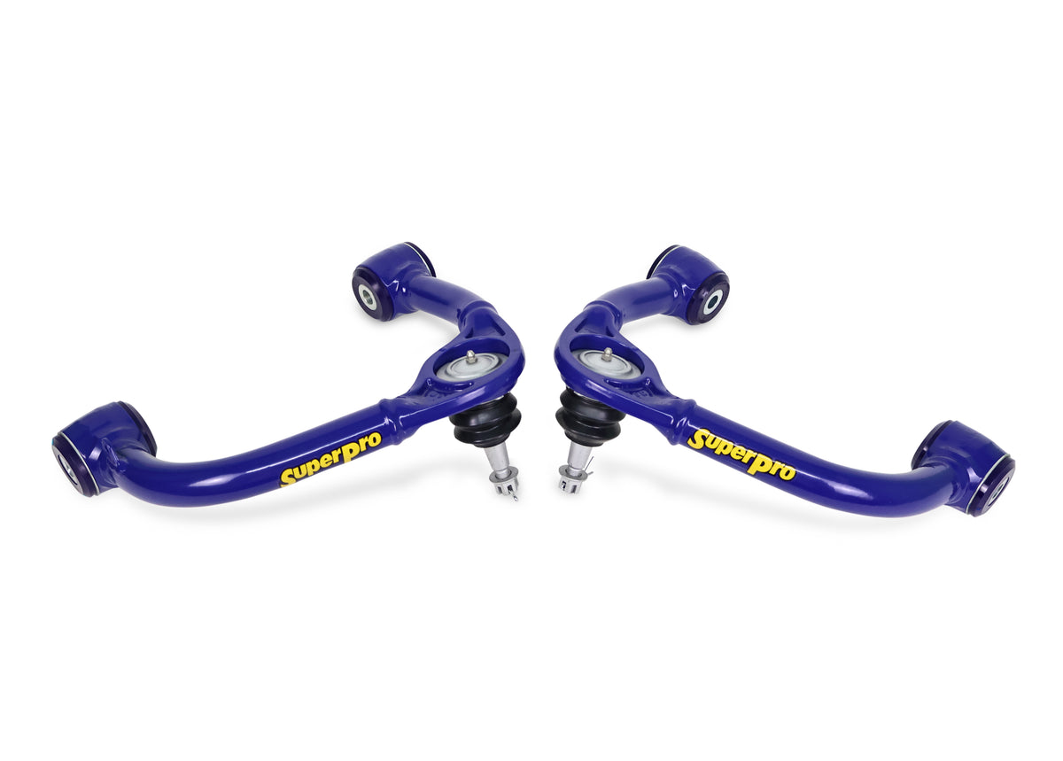 SuperPro - Ford F-150 (2021-On) Fixed Offset Front Upper Control Arm Set - TRC6675