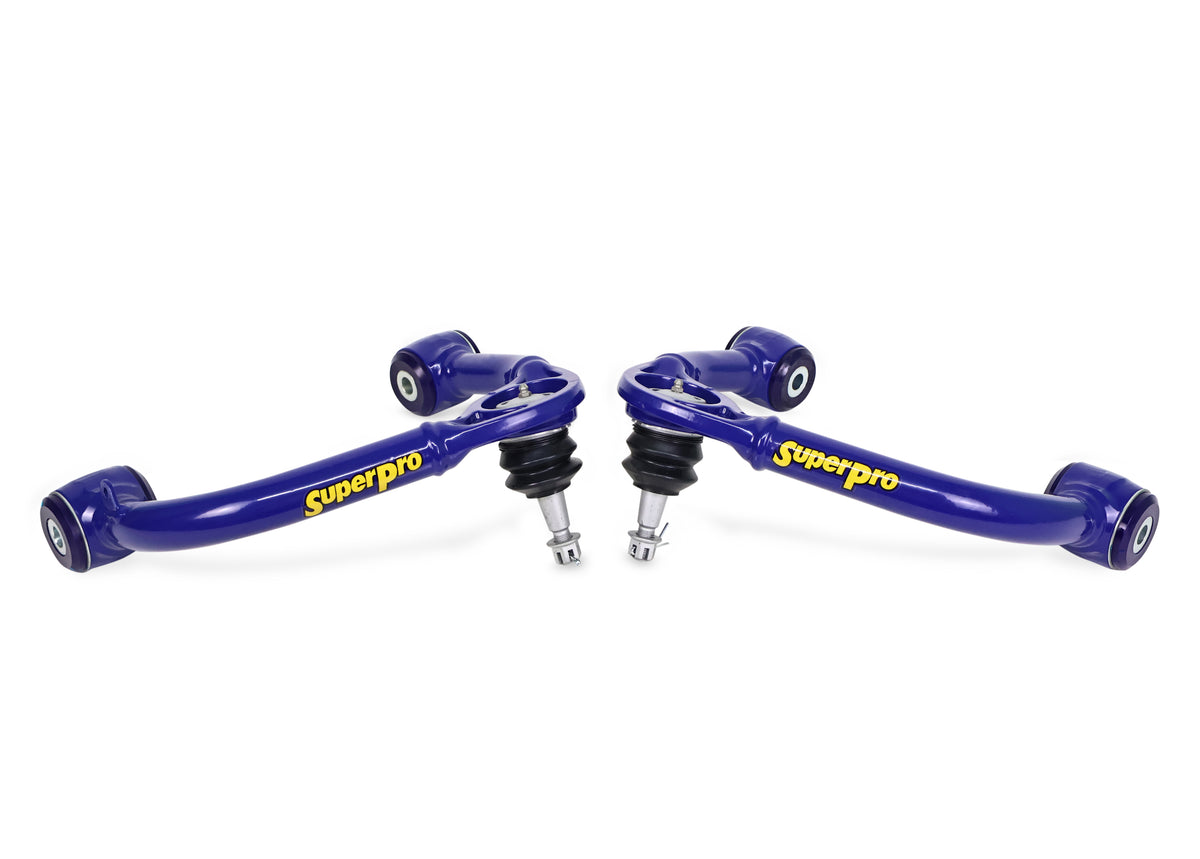 SuperPro - Ford F-150 (2021-On) Fixed Offset Front Upper Control Arm Set - TRC6675