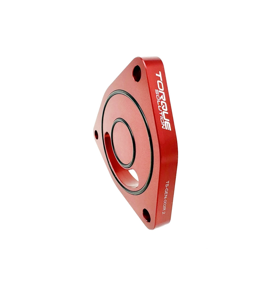 Torque Solution V2 Blow Off BOV Sound Plate (Red): Multiple Applications - TQSTS-GEN-002R.2